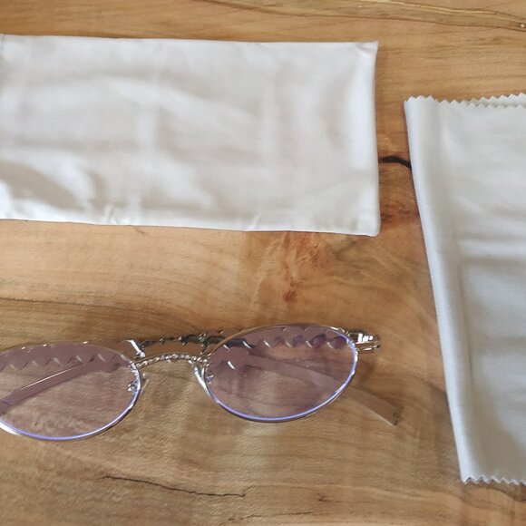 Oval Rhinestone Glasses - Picture 8 of 9